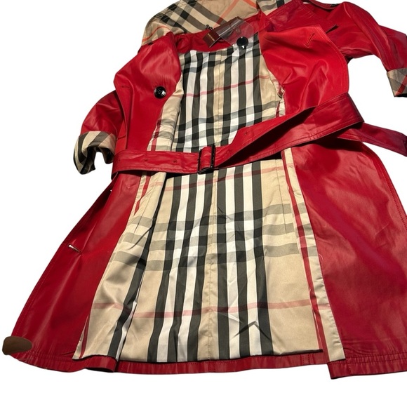 NWT BUDUTURRY Red Polyester Short Sleeve Raincoat Sz Lrg - Picture 6 of 12